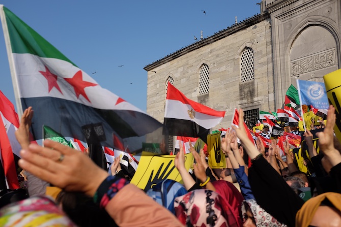 Eminönünde Mısır Cuntasına Lanet Eylemi 25