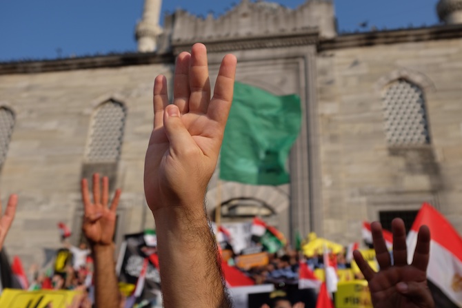 Eminönünde Mısır Cuntasına Lanet Eylemi 26