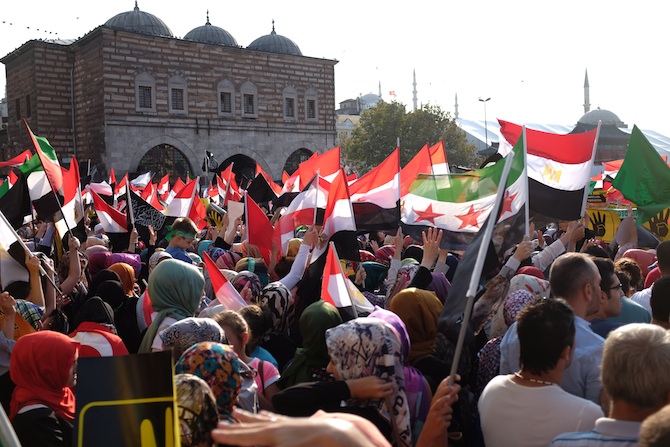 Eminönünde Mısır Cuntasına Lanet Eylemi 37