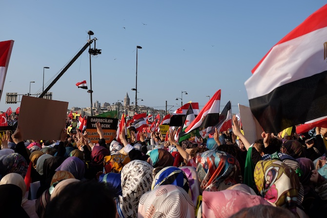 Eminönünde Mısır Cuntasına Lanet Eylemi 43