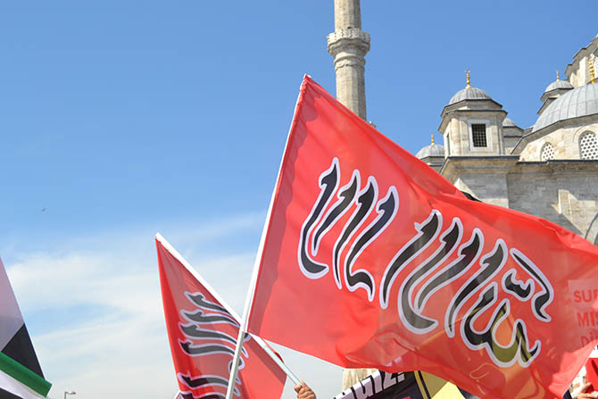 Fatih Camiinde Mısır ve Suriye Eylemi Yapıldı 12