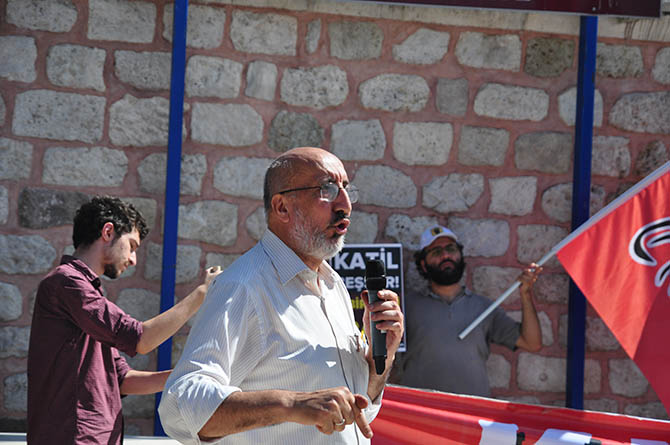 Fatih Camiinde Mısır ve Suriye Eylemi Yapıldı 32