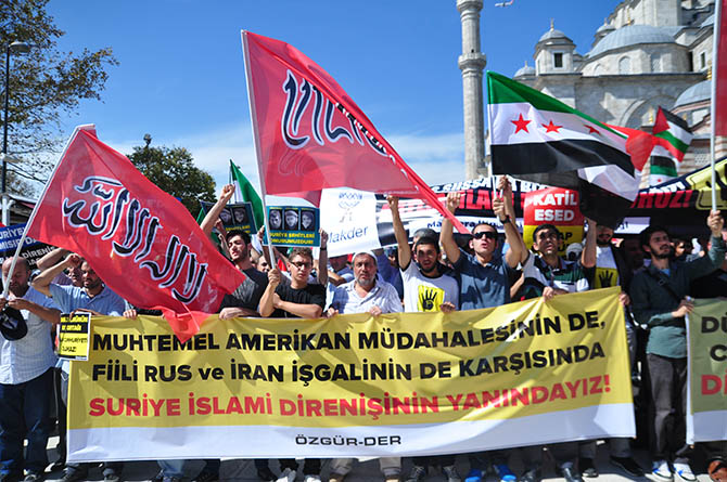 Fatih Camii’nde ABD, Rusya ve İran Protestosu 23