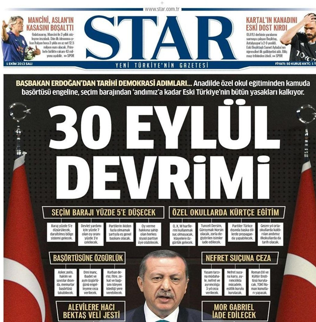 Manşetlerde Demokratikleşme Paketi 21