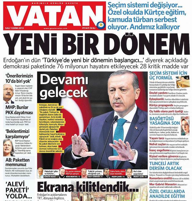 Manşetlerde Demokratikleşme Paketi 25