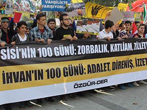 Fatih’te Mısır Cuntası Lanetlendi