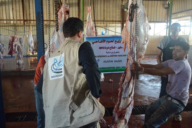 Özgür-Der Mensuplarının Kurbanları Gazze'de Kesildi 5