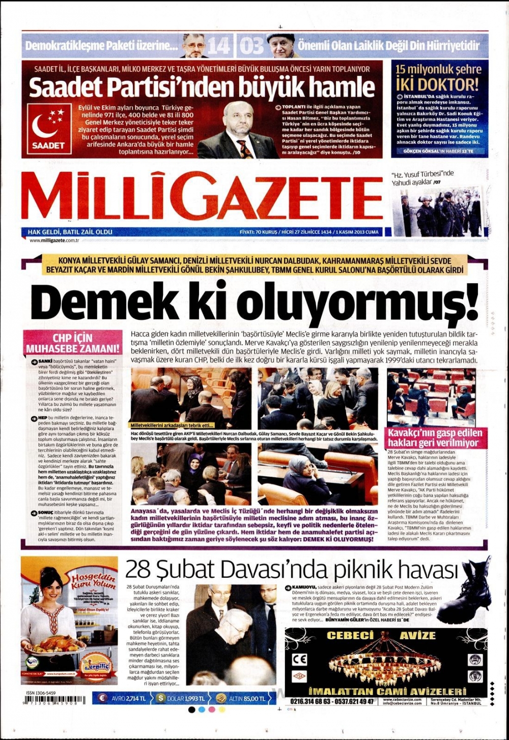 Başörtülü Vekilleri Hangi Gazete Nasıl Gördü? 11