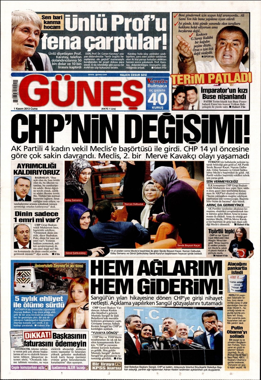 Başörtülü Vekilleri Hangi Gazete Nasıl Gördü? 8