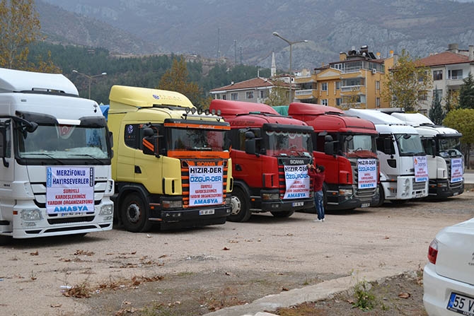 Amasya'dan Suriye'ye Tonlarca Yardım 1