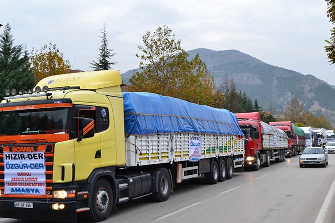 Amasya'dan Suriye'ye Tonlarca Yardım 9