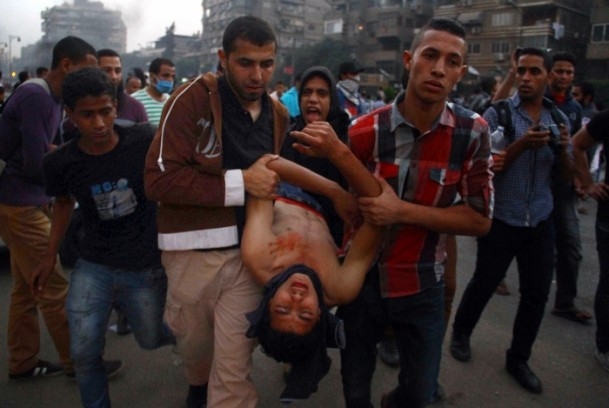 Rabia Katliamının 100. Günü Gösterilerinde Çatışma 17