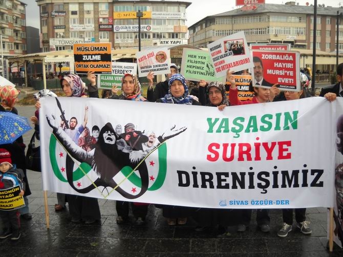 Sivas’ta Suriye, Mısır ve Filistin İçin Eylem 3