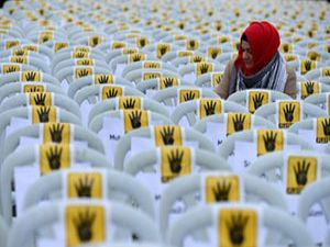 Rabia Platformu'ndan “Sessiz Sandalye” Eylemi