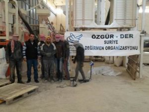 Özgür-Der, Rakka ve İdlip'te İki Değirmen Açtı