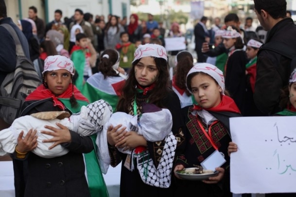 Gazze'de "İnsanlık mezarlığı" protestosu 4