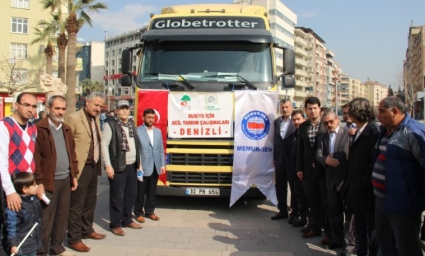 229 Yardım Tırı Suriye Yolunda 11