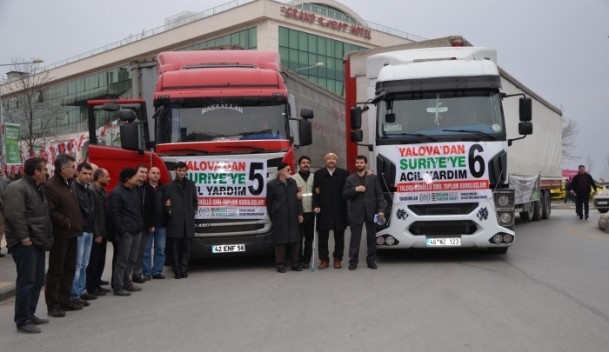229 Yardım Tırı Suriye Yolunda 12
