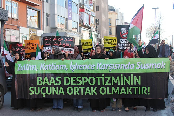 3 Yıldır Direnen Suriye İçin Fatih’te Yürüyüş 15