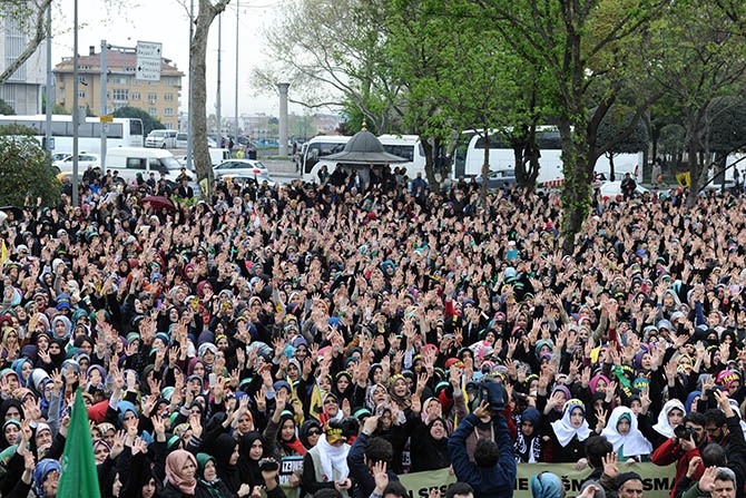 Fatih’te Binler Mısırlı Kardeşlerimiz İçin Yürüdü 18