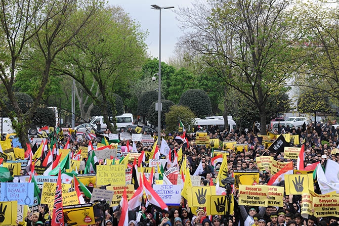 Fatih’te Binler Mısırlı Kardeşlerimiz İçin Yürüdü 35