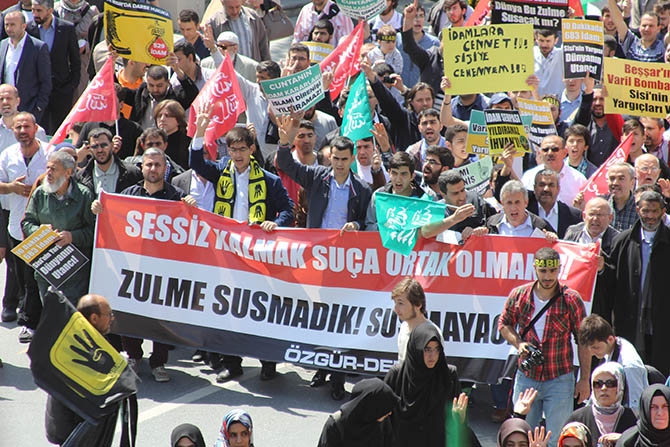 Şehzadebaşı'ndan Beyazıt'a Mısır'a Destek Yürüyüşü 3