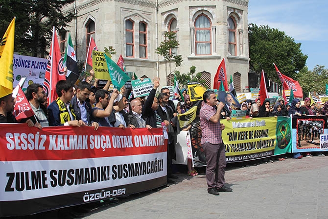 Şehzadebaşı'ndan Beyazıt'a Mısır'a Destek Yürüyüşü 30