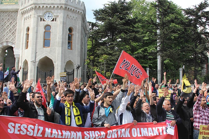 Şehzadebaşı'ndan Beyazıt'a Mısır'a Destek Yürüyüşü 36
