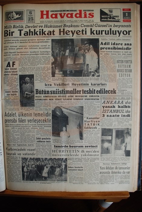 Menderes'i İdama Götüren Darbeci Manşetler 18