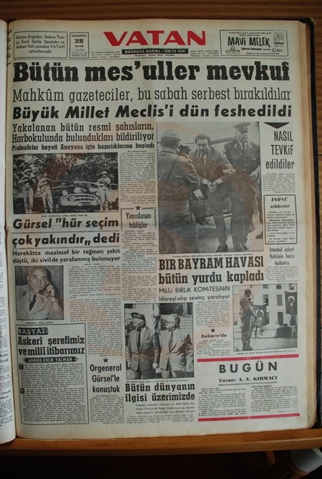 Menderes'i İdama Götüren Darbeci Manşetler 9