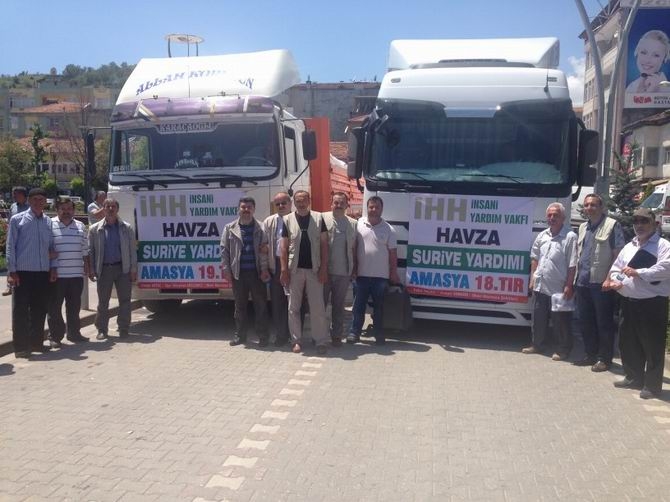 Amasya'da Suriye'ye 7 Tır İnsani Yardım Gönderildi 10