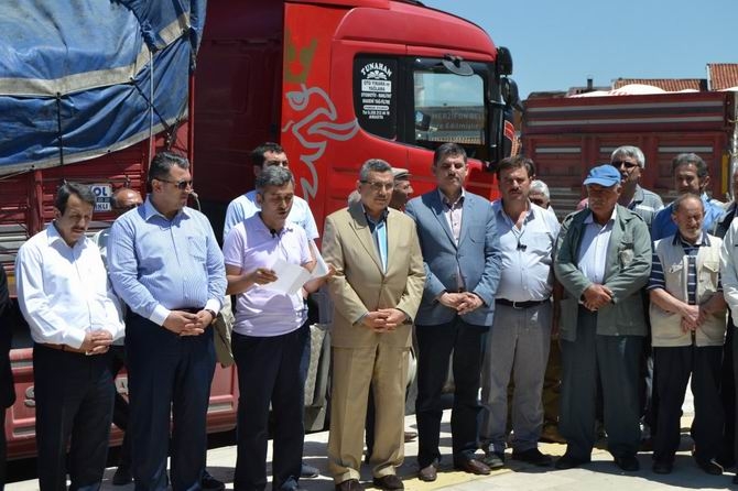 Amasya'da Suriye'ye 7 Tır İnsani Yardım Gönderildi 13