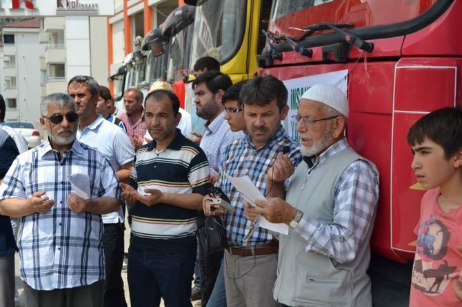 Amasya'da Suriye'ye 7 Tır İnsani Yardım Gönderildi 4