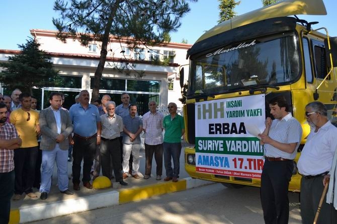 Amasya'da Suriye'ye 7 Tır İnsani Yardım Gönderildi 5