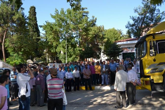 Amasya'da Suriye'ye 7 Tır İnsani Yardım Gönderildi 6