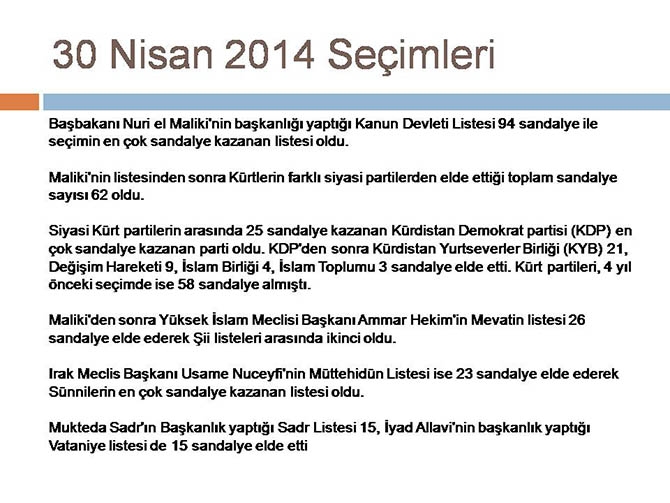 Irak'ın Dünü, Bugünü ve Yarını (Seminer Notları) 31