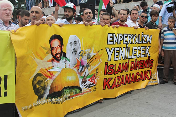 Fatih’te Binlerce Kişi Gazze Direnişini Selamladı 14