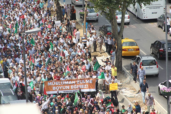 Fatih’te Binlerce Kişi Gazze Direnişini Selamladı 9