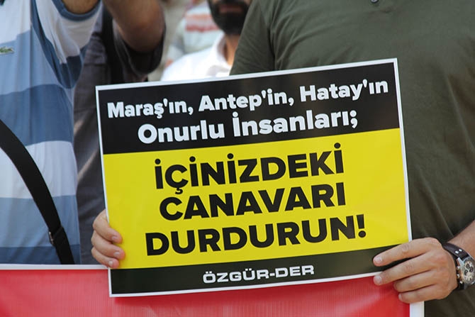 Fatih’te Muhacirler İçin ‘Kardeşime Dokunma’ Eylemi Yapıldı 11