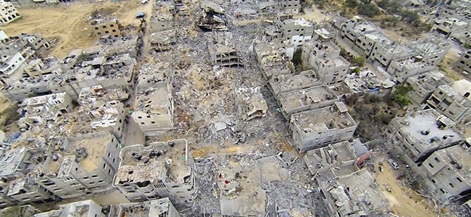 Gazze'deki Yıkım Havadan Görüntülendi 8