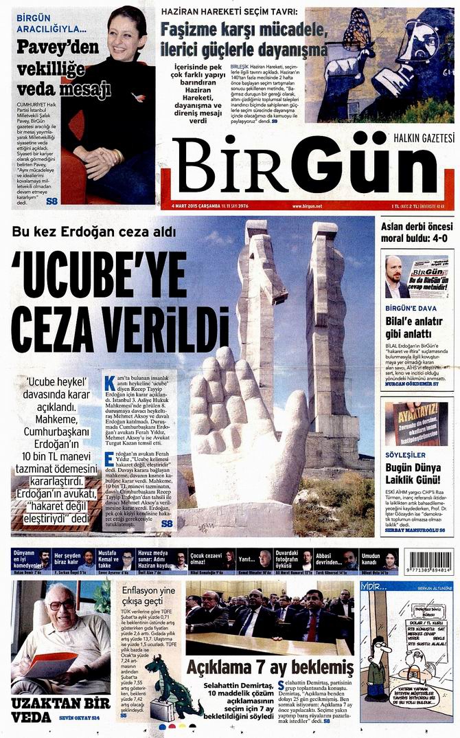 Gazete Manşetleri - 4 Mart 2015 2