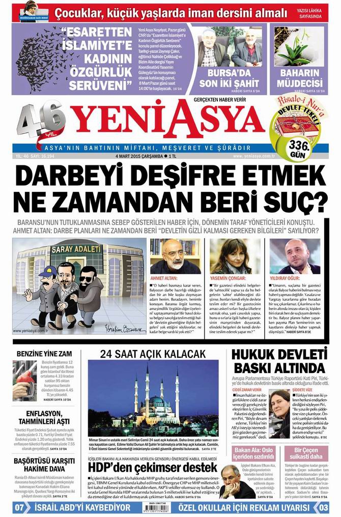 Gazete Manşetleri - 4 Mart 2015 21