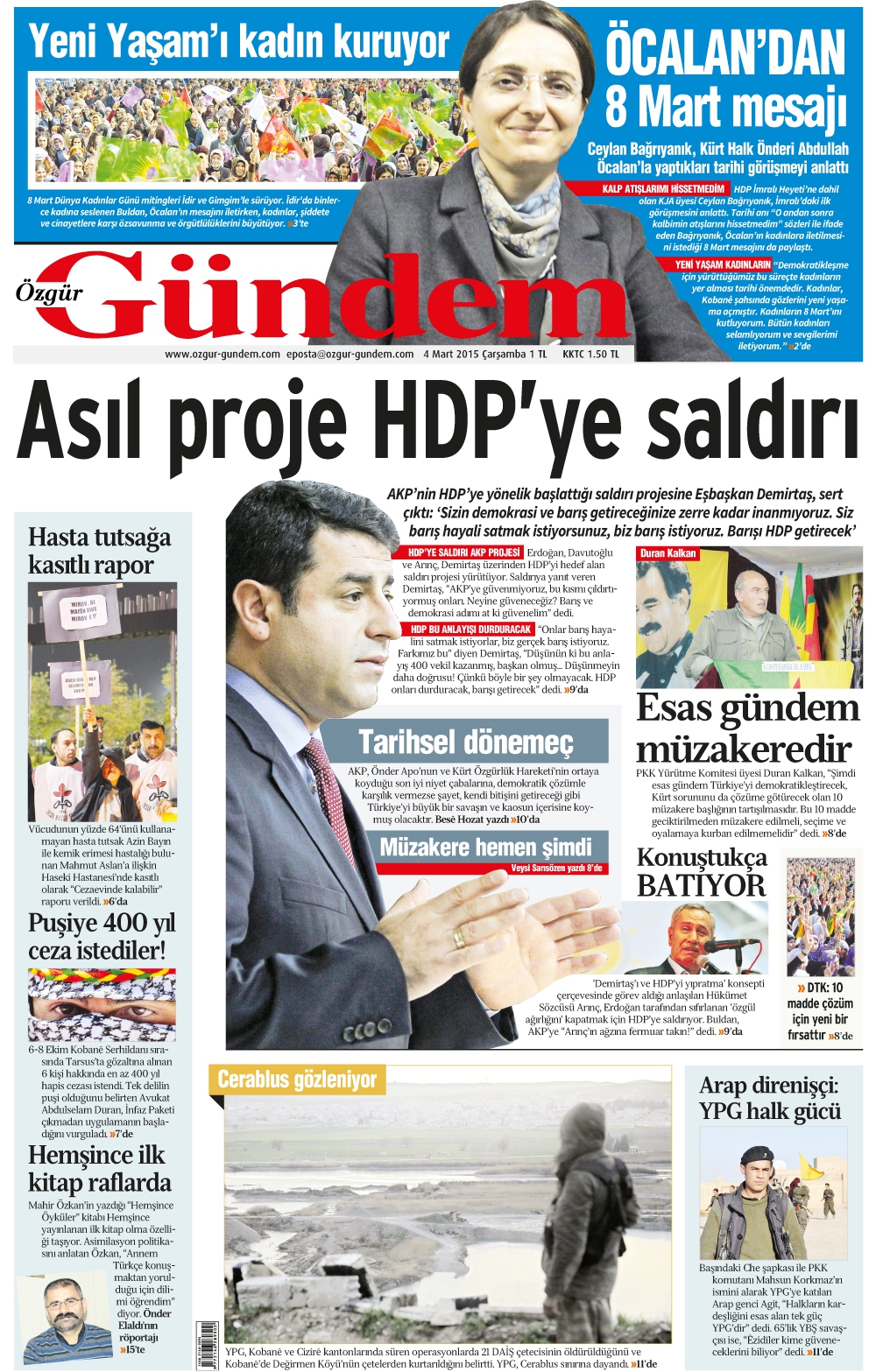Gazete Manşetleri - 4 Mart 2015 25
