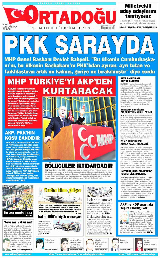 Gazete Manşetleri - 4 Mart 2015 32