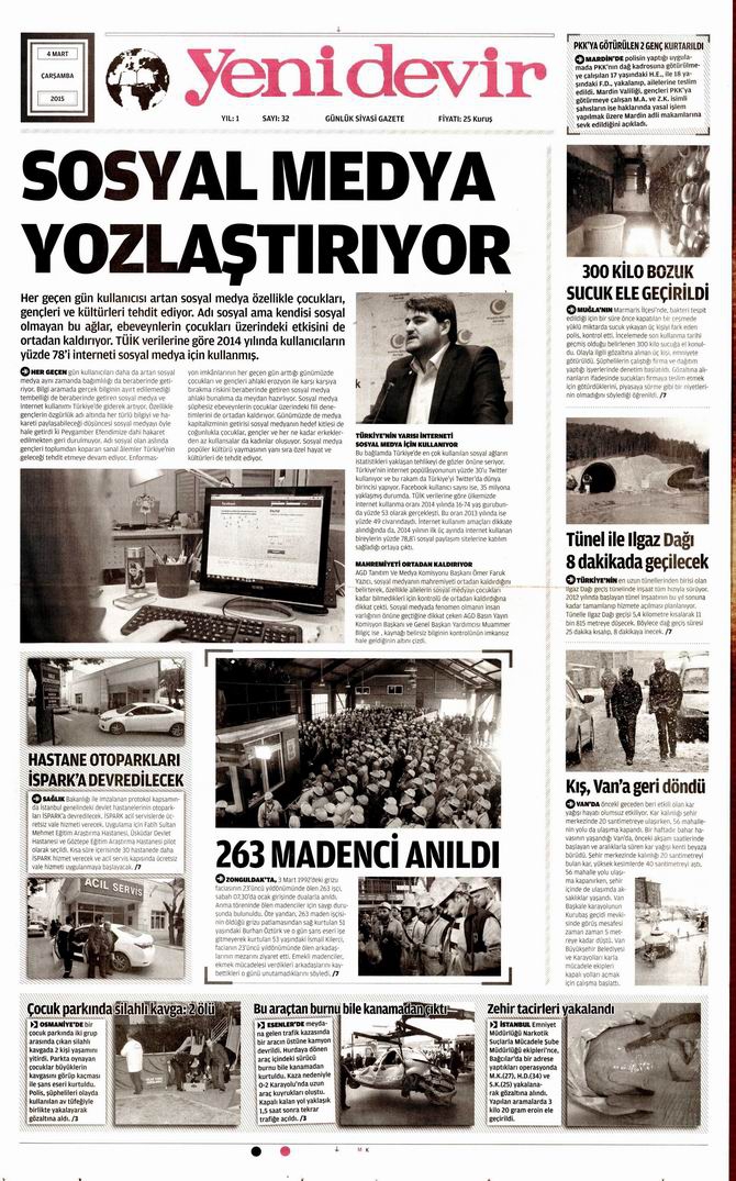 Gazete Manşetleri - 4 Mart 2015 34