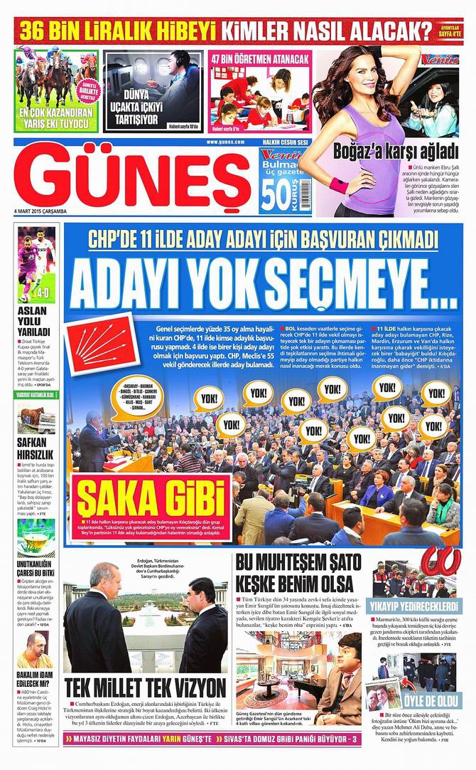 Gazete Manşetleri - 4 Mart 2015 5