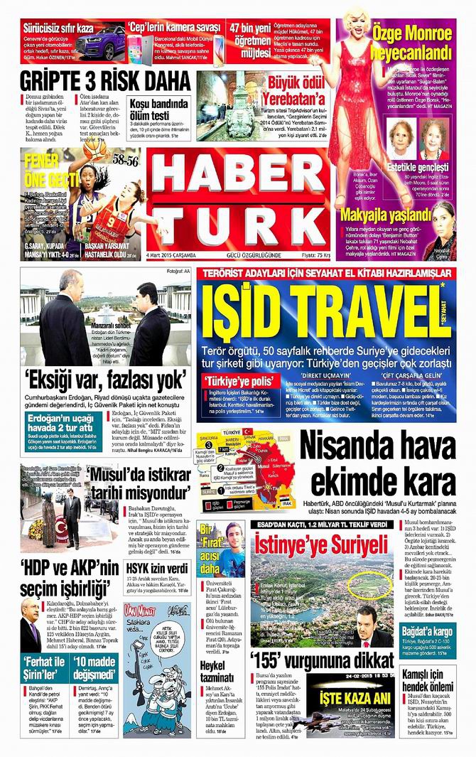 Gazete Manşetleri - 4 Mart 2015 6