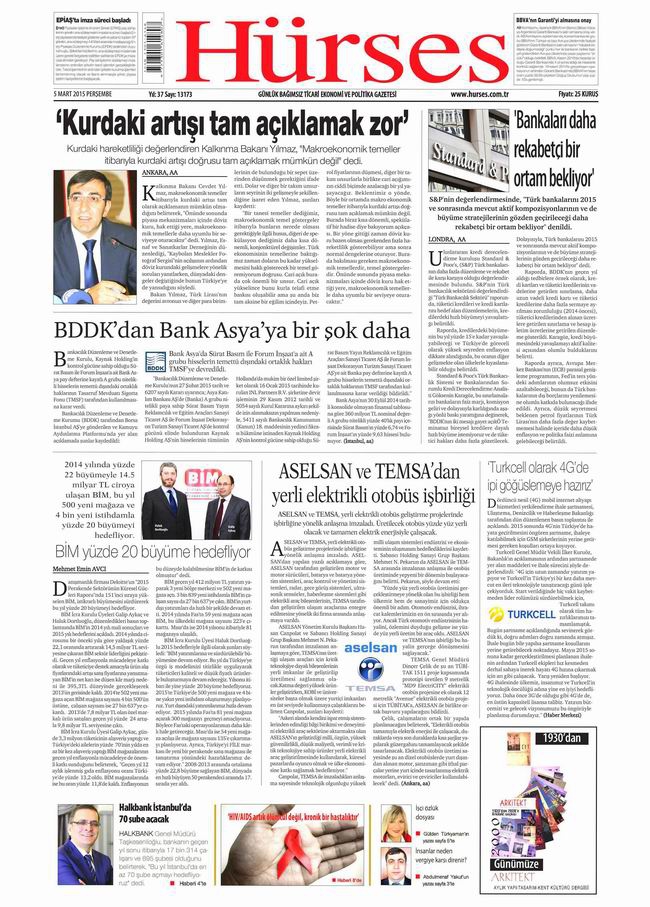 Gazete Manşetleri - 5 Mart 2015 13