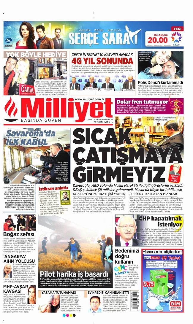 Gazete Manşetleri - 5 Mart 2015 17