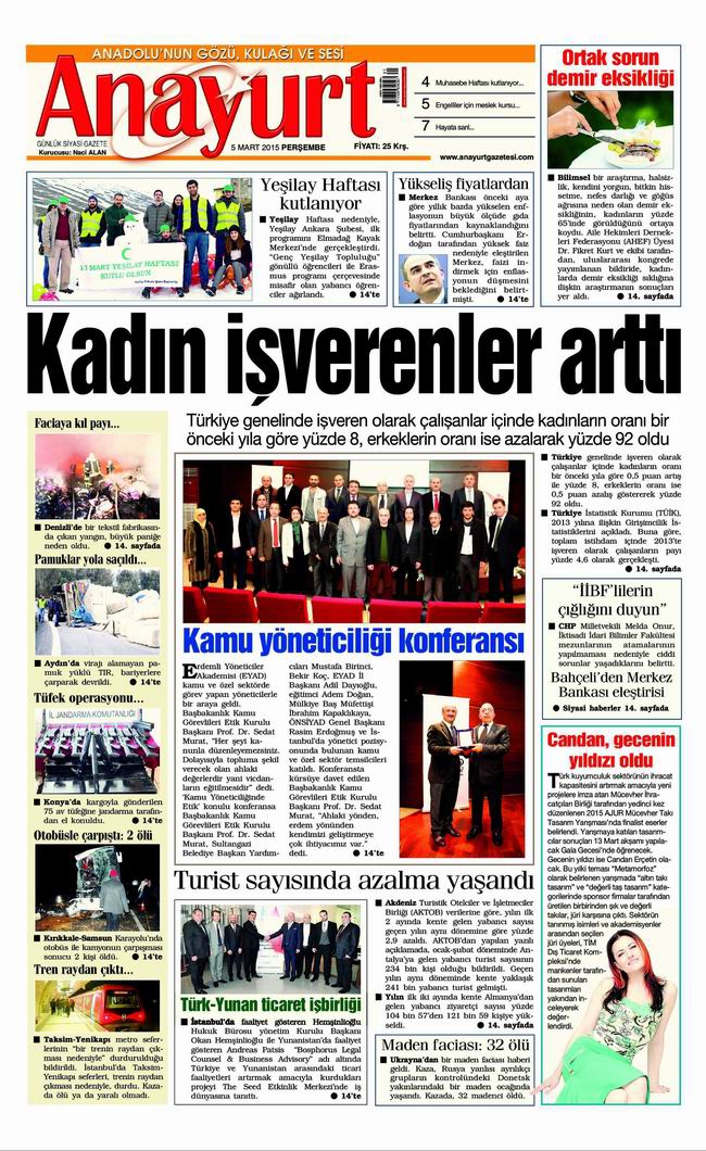 Gazete Manşetleri - 5 Mart 2015 2